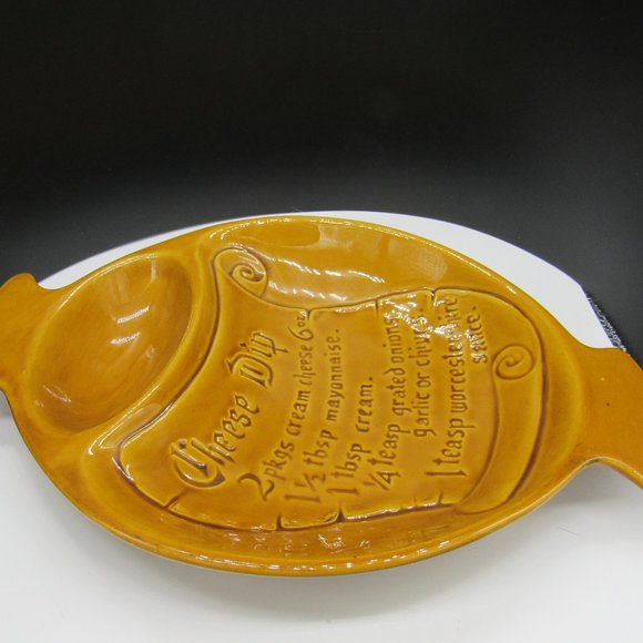 CALIFORNIA USA VINTAGE POTTERY. CHIP & DIP PLATTER. - Picture 6 of 6